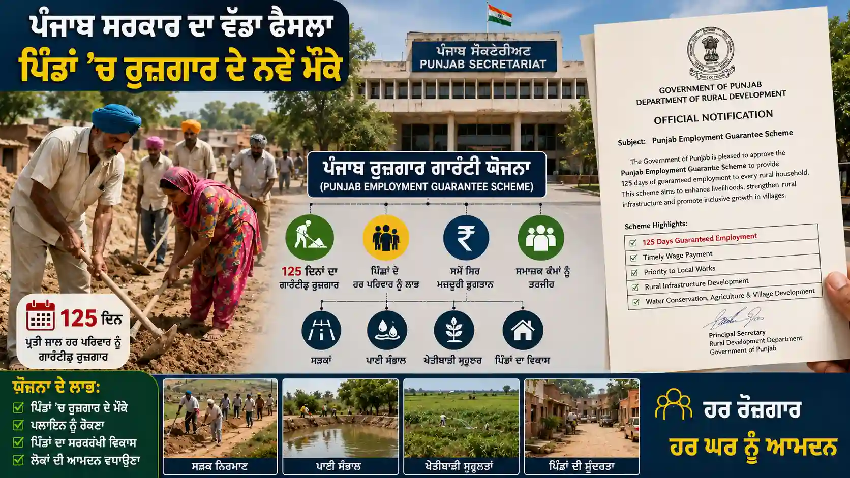 Punjab News: ਪੰਜਾਬ ਸਰਕਾਰ ਨੇ VB-G RAM G Scheme ਦਾ ਨੋਟੀਫਿਕੇਸ਼ਨ ਜਾਰੀ ਕੀਤਾ, ਵਿਰੋਧੀ ਧਿਰ ਨੇ ਚੁੱਕੇ ਸਵਾਲ